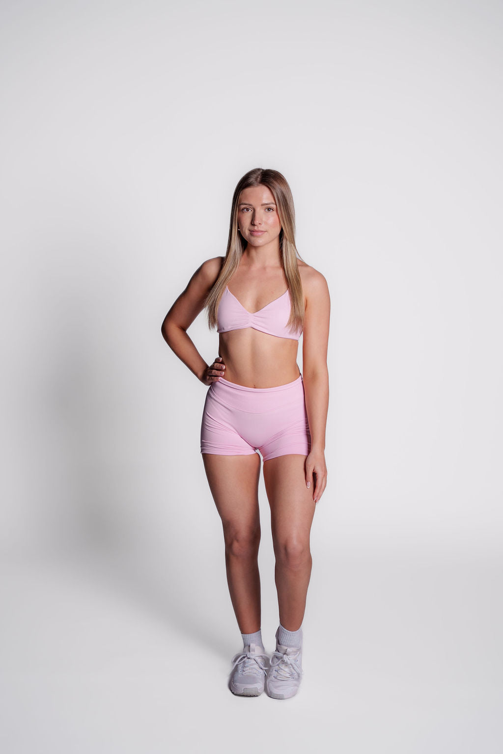 Lavender Pink Resilience Scrunch Sports bra